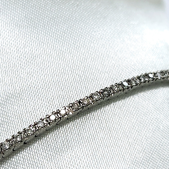1.00 ct Diamond 10K Gold Bracelet Certificate - Picture 6 of 17